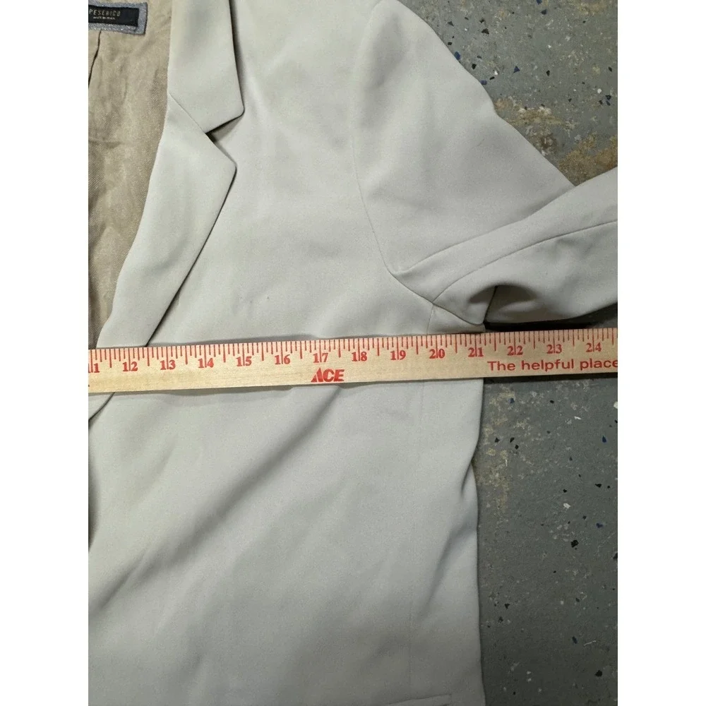 Peserico Mens Beige Single‎ Button Blazer Jacket Made in Italy Size 48